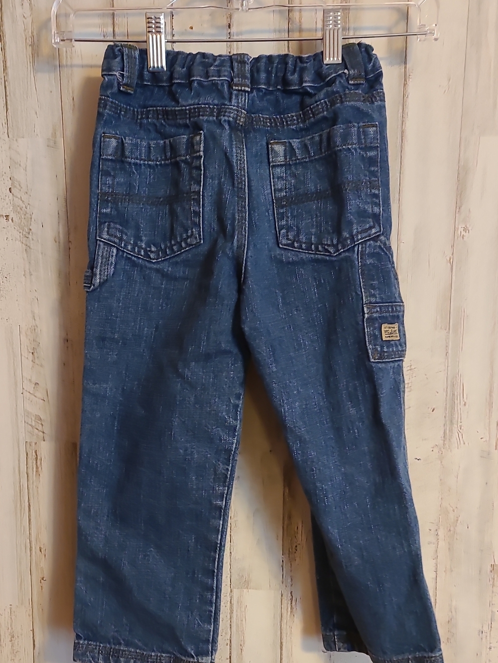 Kids Dark Blue Denim Jeans - Elastic Waist